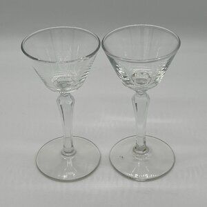 1970's Vintage Cocktail Martini Champagne Coup Glasses - set of 2